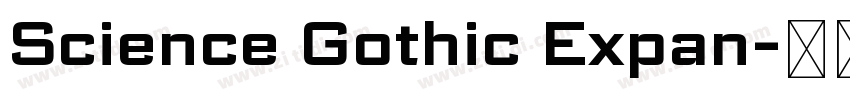 Science Gothic Expan字体转换 Science Gothic Expan字体转换